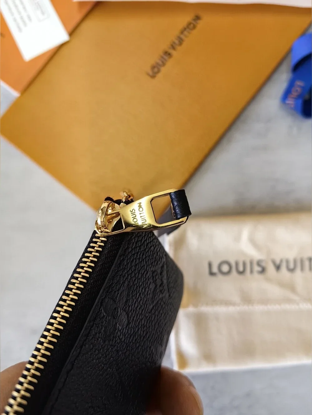 Louis Vuitton Black Monogram Key Pouch